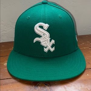 Green/ White MLB Chicago White Sox  Fitted Hat